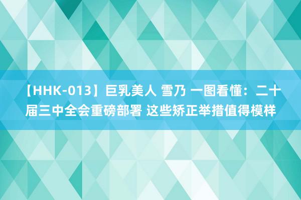 【HHK-013】巨乳美人 雪乃 一图看懂：二十届三中全会重磅部署 这些矫正举措值得模样